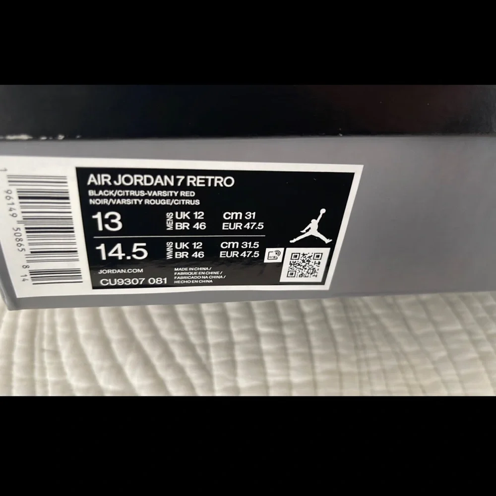 Air Jordan Retro 7 “Citrus” sneakers, New in Box, Men’s 13 - Picture 7 of 9